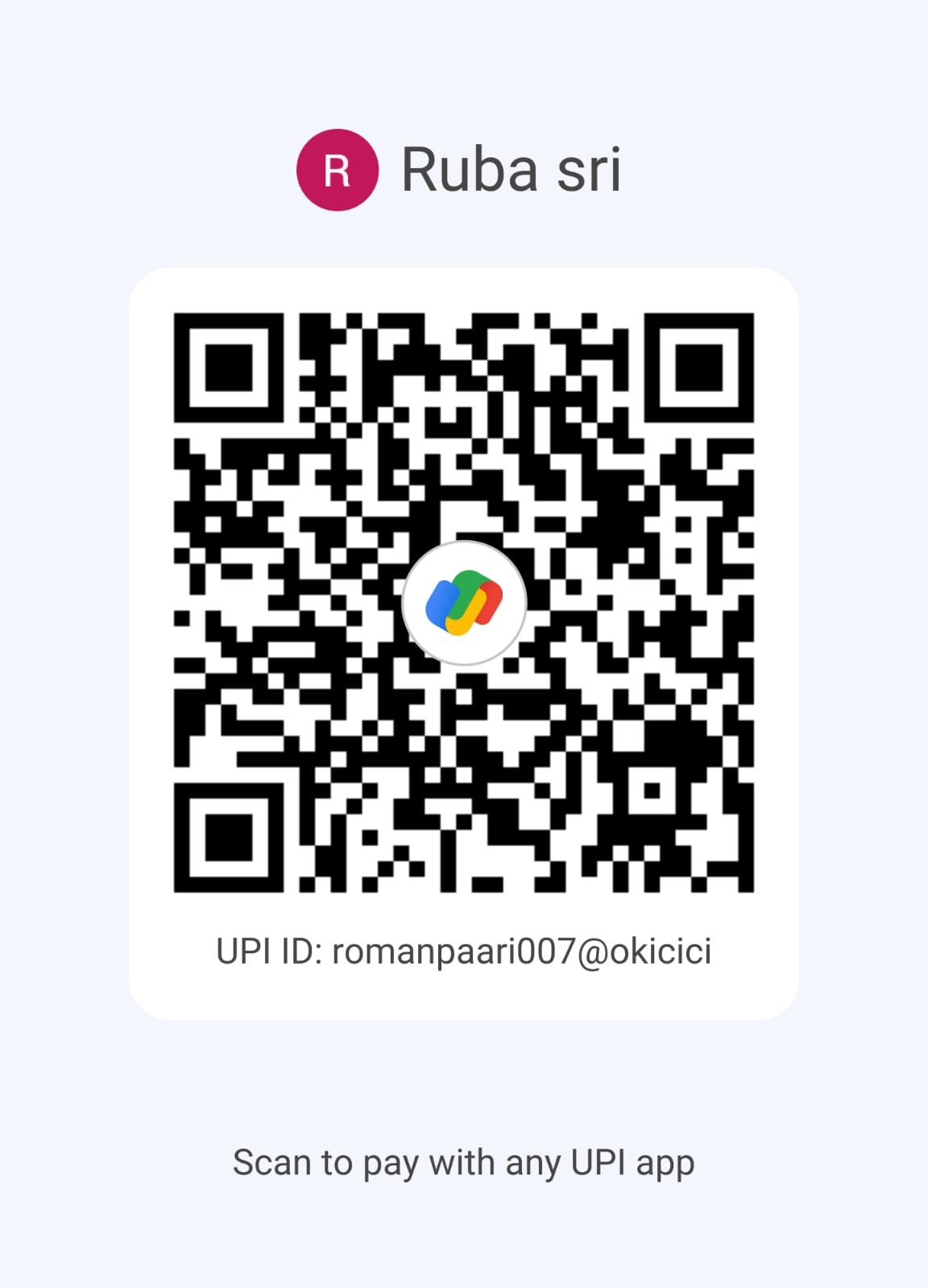 Google Pay QR code